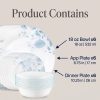 18-Piece Stoneware Dinnerware Set for 6 | Chip-Resistant Ceramic Plates & Bowls, Modern Kitchen Starter Kit, Dishwasher & Microwave Safe