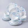 18-Piece Stoneware Dinnerware Set for 6 | Chip-Resistant Ceramic Plates & Bowls, Modern Kitchen Starter Kit, Dishwasher & Microwave Safe
