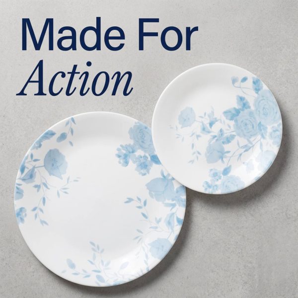 18-Piece Stoneware Dinnerware Set for 6 | Chip-Resistant Ceramic Plates & Bowls, Modern Kitchen Starter Kit, Dishwasher & Microwave Safe