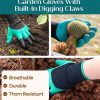 91wgkDUZpBL._AC_SX679_ Heavy Duty Gardening Tools - Gardening Gifts for Women, Men, Mom, Dad - Durable, Ergonomic Garden Tools Set (Green with Potting Mat)